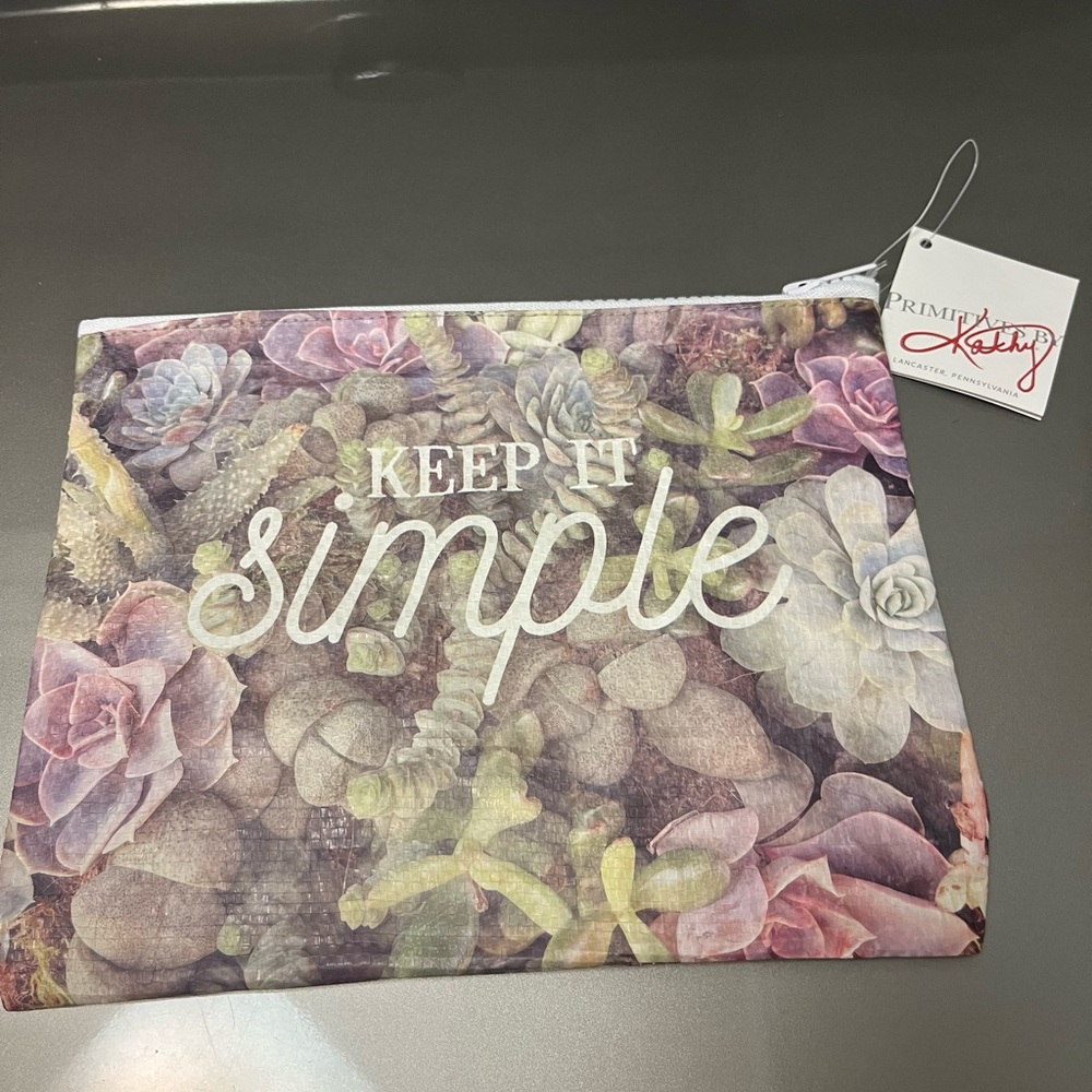 New Zip Up Pouch with Positive Message
